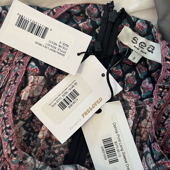 Sea New York Long Sleeve Floral Print Mini Dress - Picture 4 of 8